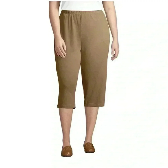 💟➕size | Women’s  Lands’ End Sports Knit Capris - Picture 3 of 12